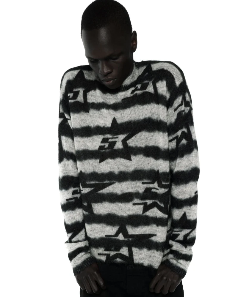 Spider Black 5star Mohair Sweater Sweatshirt 2