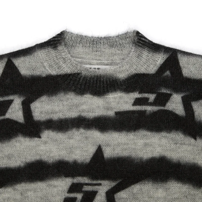 Spider Black 5star Mohair Sweater Sweatshirt 7