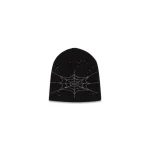 Spider Black Rhinestone Silk Skully