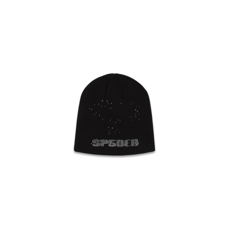 Spider Black Rhinestone Silk Skully 6
