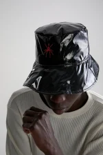 Spider Black Simple Bucket Hat 3