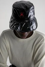 Spider Black Simple Bucket Hat 4