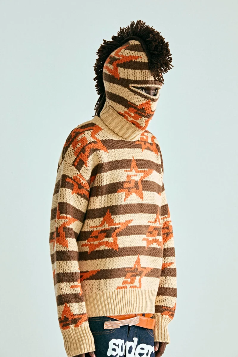 Spider Brown 5star Mohawk Balaclava Mask 2