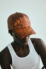 Spider Brown Og Web V2 Trucker Hat 4