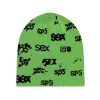 Spider Green Sex Skully Beanie
