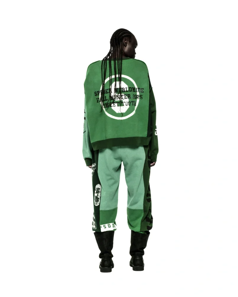 Spider Green Superfive Crewneck Sweatshirt 3