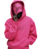 Spider Pink Star Rhinestone Skully Beanie 3