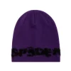 Spider Purple Fuzzy Logo Mohair Beanie