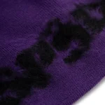 Spider Purple Fuzzy Logo Mohair Beanie 5