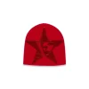 Spider Red Star Rhinestone Skully