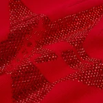 Spider Red Star Rhinestone Skully 5