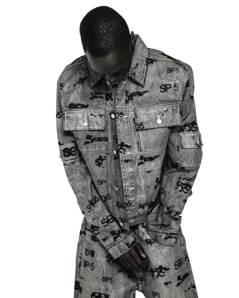 Spider Sex Aop Foil Trucker Jacket 2