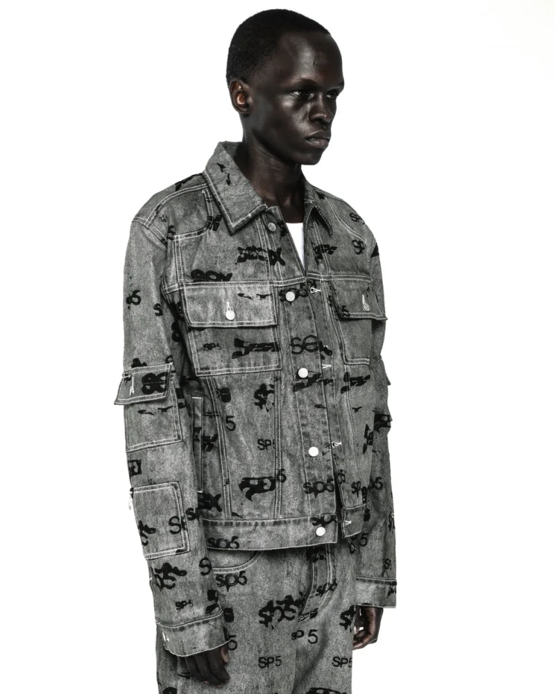 Spider Sex Aop Foil Trucker Jacket 3