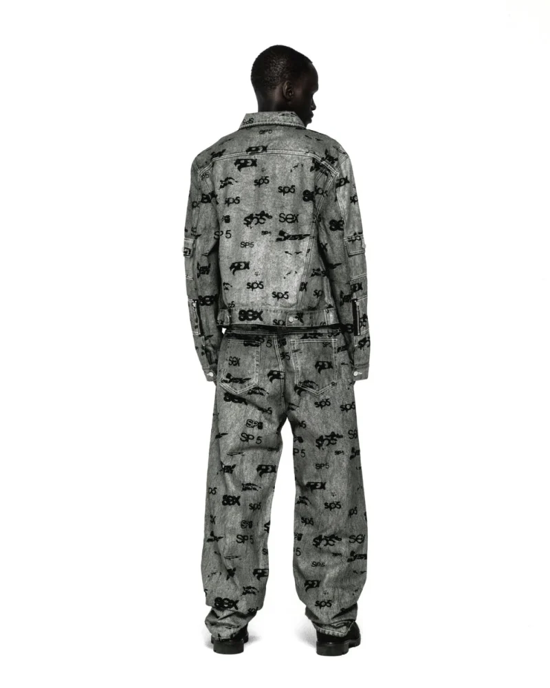 Spider Sex Aop Foil Trucker Jacket 4