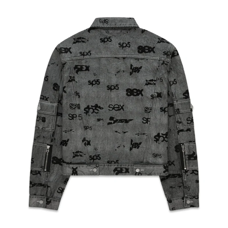 Spider Sex Aop Foil Trucker Jacket 7
