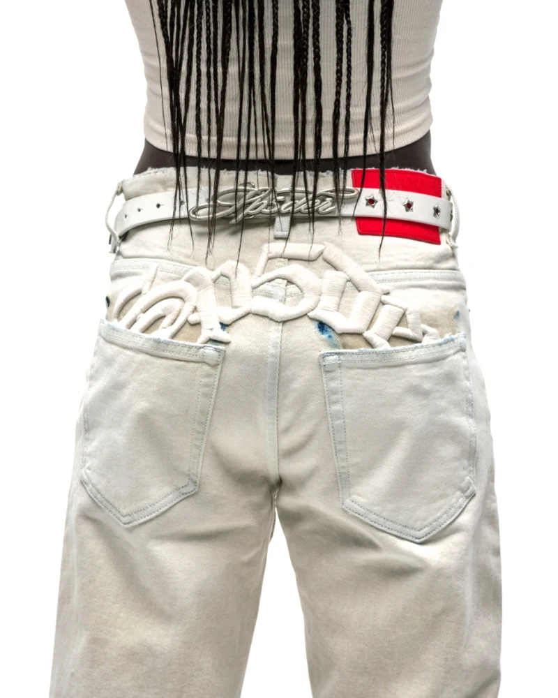Spider White R-05 Script Belt 1