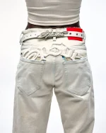 Spider White R-05 Script Belt 2