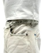 Spider White R-05 Script Belt 3