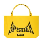 Spider Yellow T F Studded Tote Bag